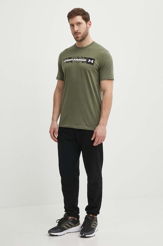 Under Armour t-shirt 1376830 zielony SS25