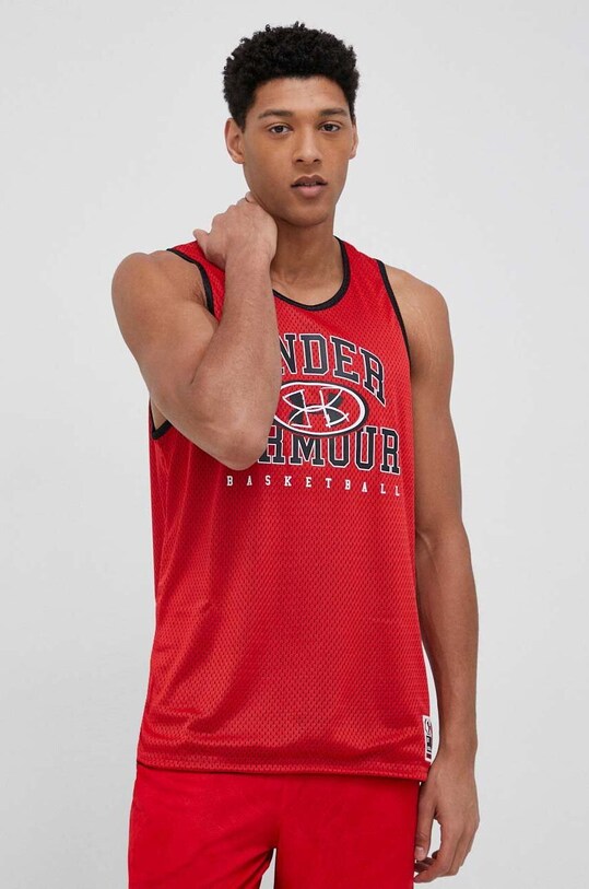 Under Armour tricou de antrenament Baseline rosu 1377310