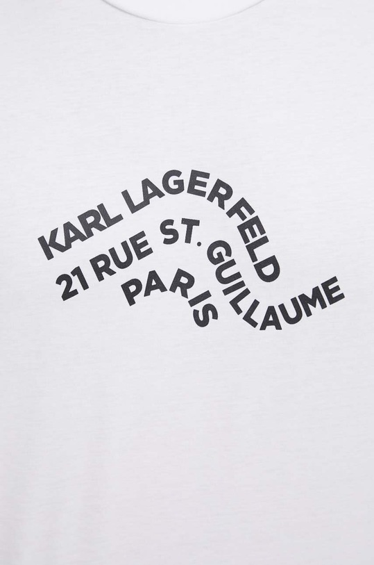 Karl Lagerfeld t-shirt bawełniany biały 230M2209