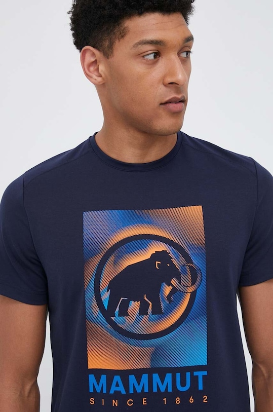 Sportovní triko Mammut Trovat potisk námořnická modř 1017.05260