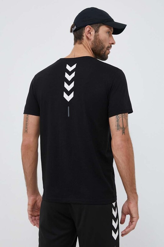 Odzież Hummel t-shirt treningowy hmlTE CALLUM COTTON T-SHIRT 213470 czarny