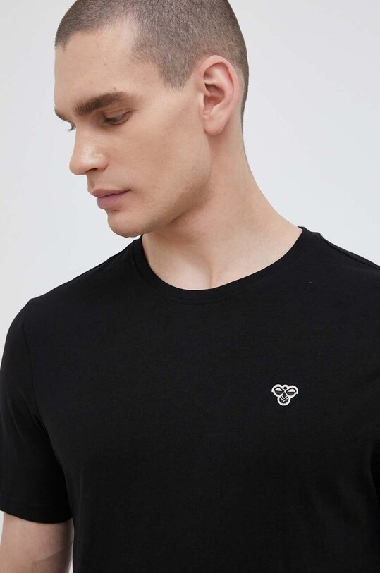 Hummel pamut póló fekete 219026