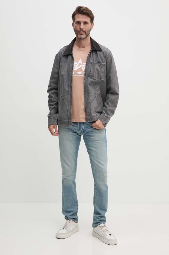 Alpha Industries tricou din bumbac 100501.09 portocaliu SS26