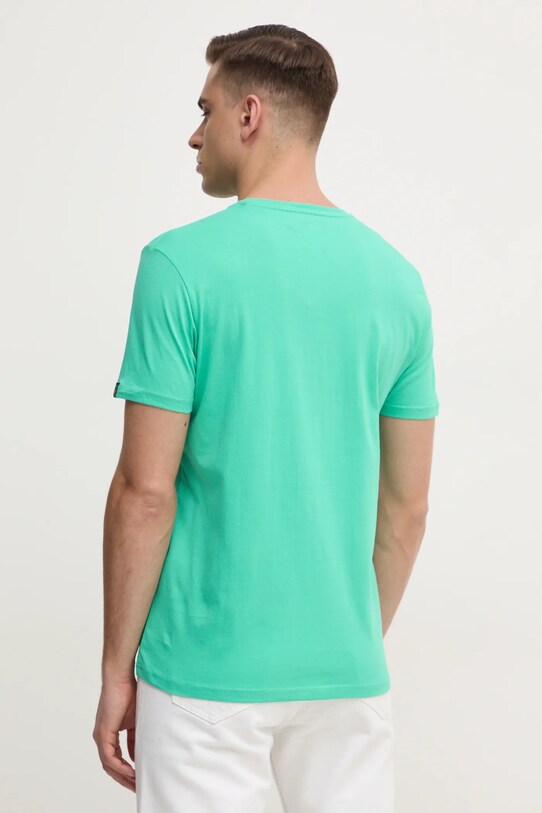 Alpha Industries tricou din bumbac 100501.09 turcoaz SS25