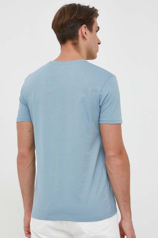 Odzież Alpha Industries t-shirt bawełniany 100501.134 niebieski