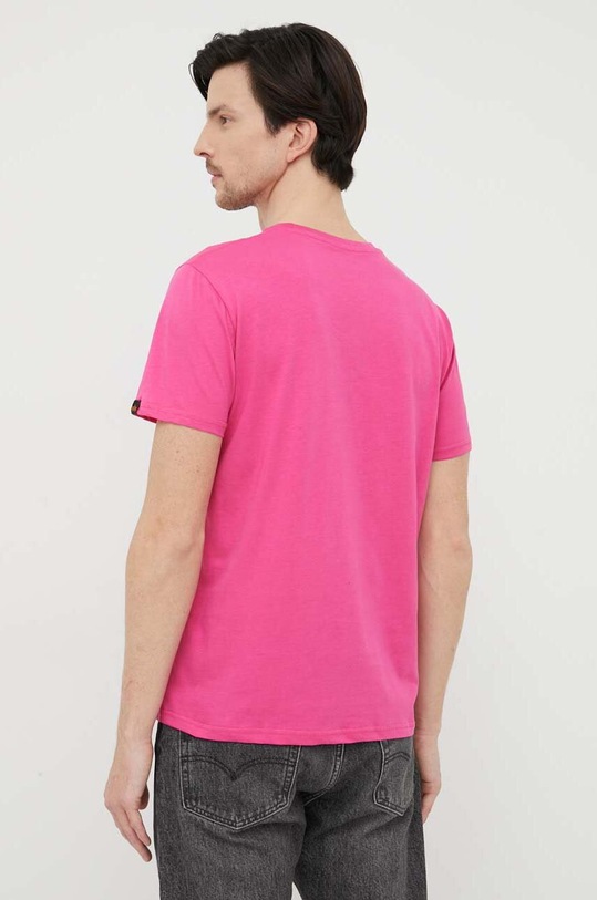 Odzież Alpha Industries t-shirt bawełniany 100501.651 różowy