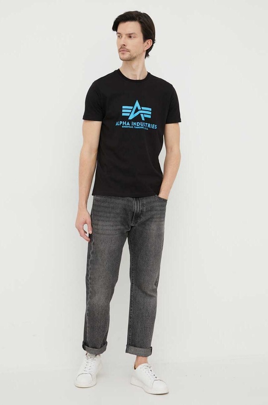 Alpha Industries cotton t-shirt 100501.93 black AW24