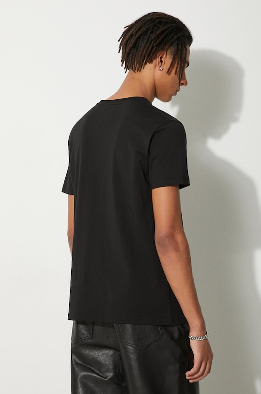 Odzież Alpha Industries t-shirt bawełniany Basic T-Shirt Foil Print 100501FP.530 czarny