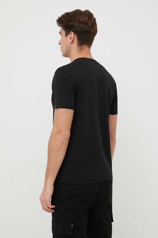 Odzież Alpha Industries t-shirt bawełniany 118502M.686 czarny