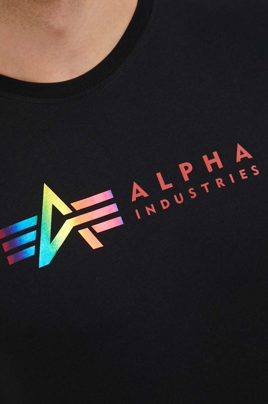 Alpha Industries t-shirt bawełniany 118502M.686 czarny