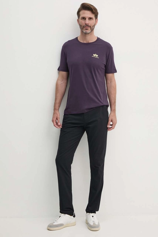 Alpha Industries cotton t-shirt 188505.03 violet SS25