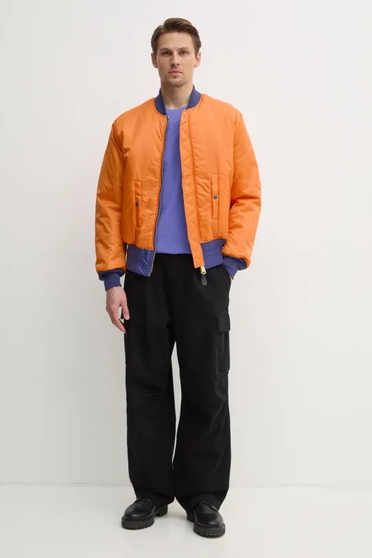 Alpha Industries t-shirt bawełniany nadruk fioletowy 188505.03