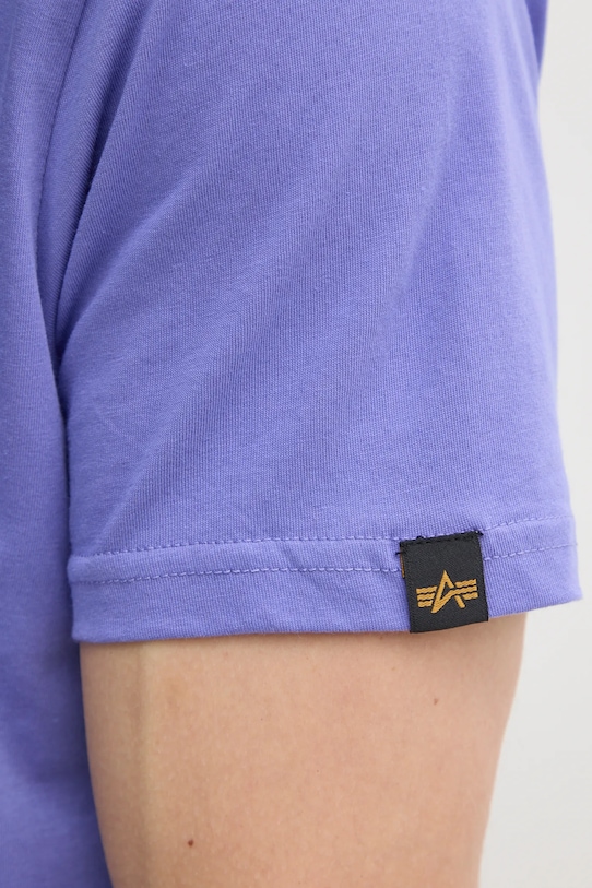 Alpha Industries t-shirt bawełniany fioletowy 188505.03