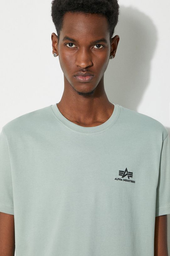Бавовняна футболка Alpha Industries 188505.03 зелений