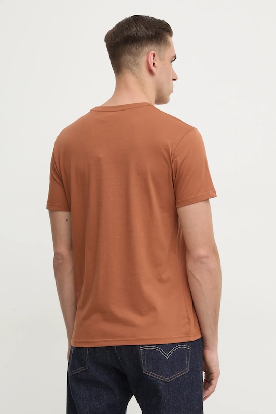 Одежда Хлопковая футболка Alpha Industries 188505.03 коричневый