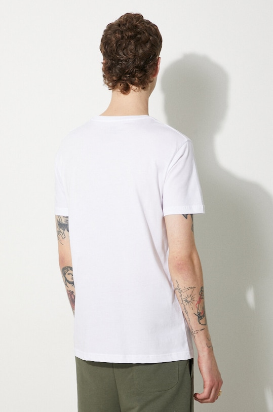 Alpha Industries tricou din bumbac Basic T Small Logo 188505.09 alb AW24