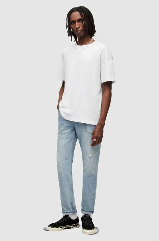 Odzież AllSaints t-shirt bawełniany ISAC SS CREW MD105V biały