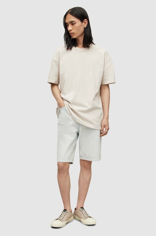 AllSaints t-shirt in cotone beige MD105V