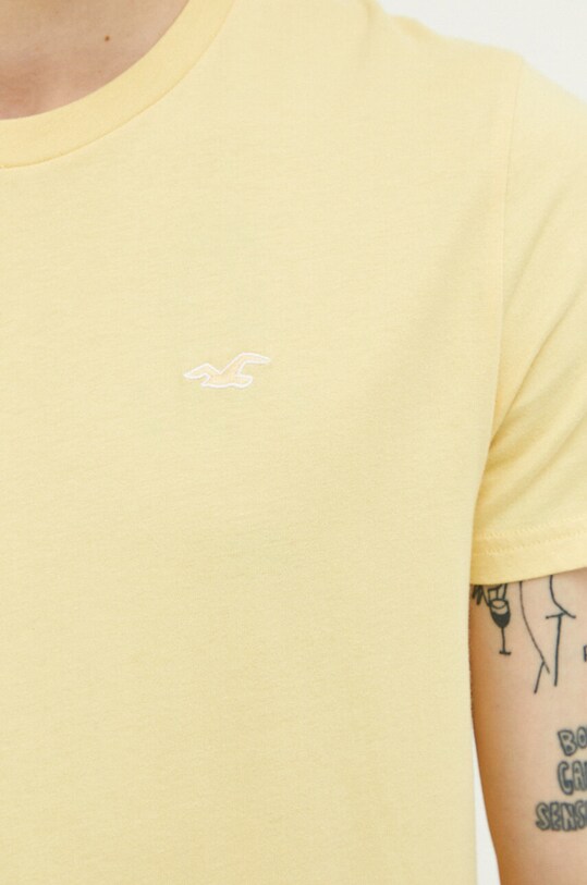 Hollister Co. t-shirt bawełniany KI324.3036.810 żółty