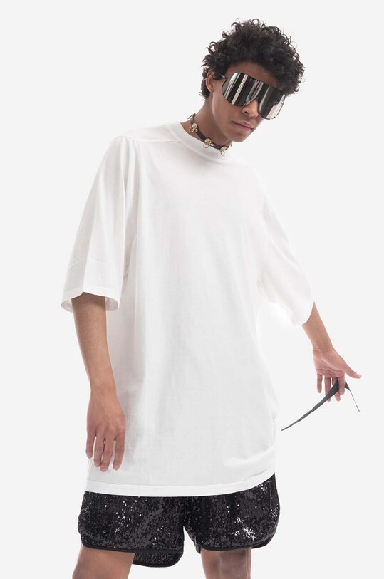 Rick Owens cotton T-shirt Jumbo SS T DU01C6274 RN MILK