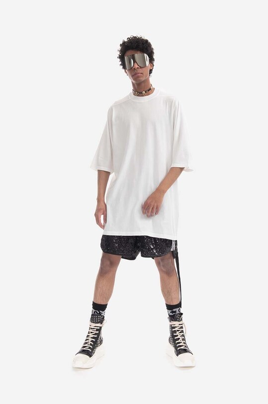 Rick Owens cotton T-shirt Jumbo SS T DU01C6274 RN MILK DU01C6274 white SS23