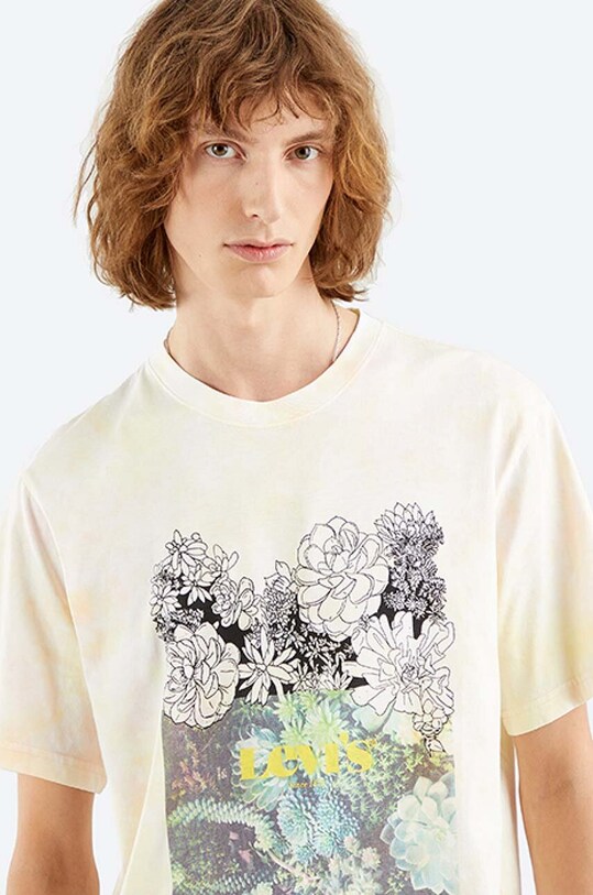 Îmbrăcăminte Levi's tricou din bumbac Relaxed Fit Tee Sketch 16143.0153 bej