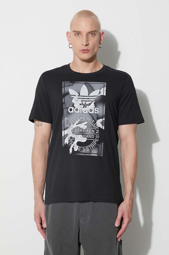 adidas Originals t-shirt bawełniany HR3531 czarny SS23
