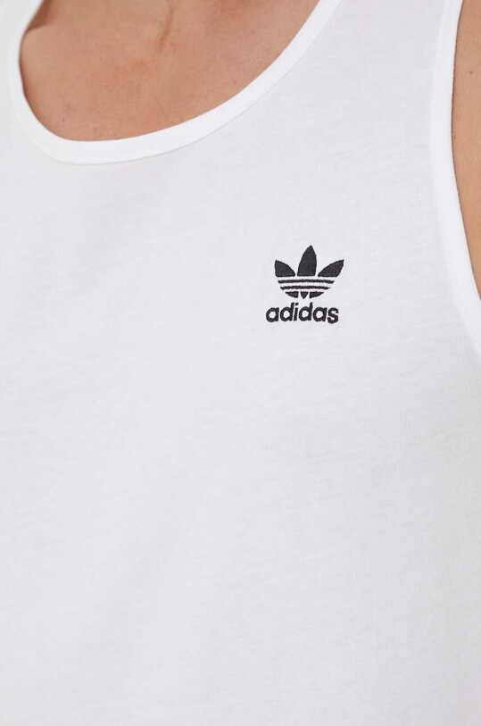 Βαμβακερό μπλουζάκι adidas Originals IA4800 λευκό