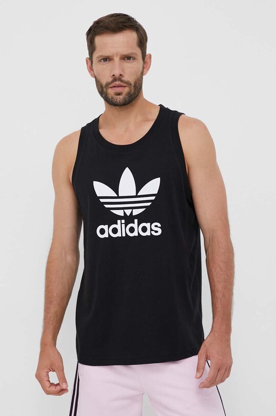 adidas Originals pamut póló fekete IA4811