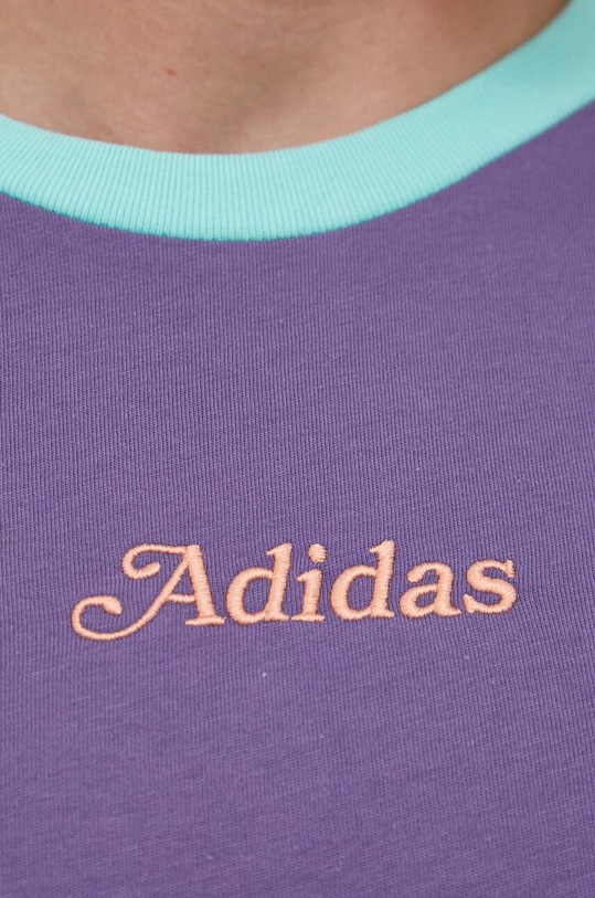 adidas Originals t-shirt bawełniany IT8189 fioletowy