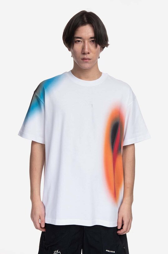 A-COLD-WALL* t-shirt bawełniany Hypergraphic SS T-shirt nadruk biały ACWMTS099