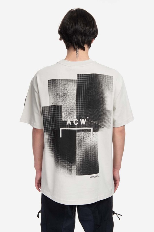 Oblečení Bavlněné tričko A-COLD-WALL* Brutalist SS T-Shirt ACWMTS103 šedá