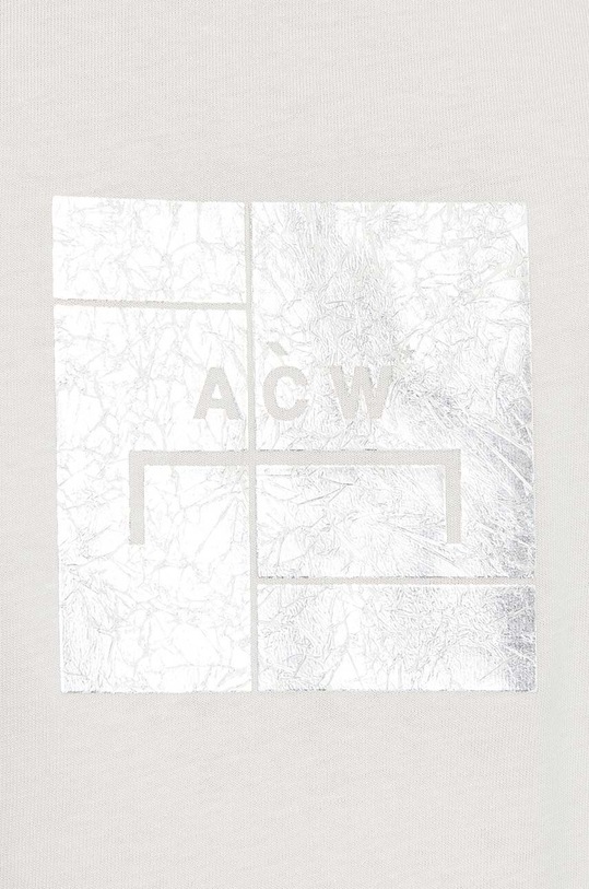 A-COLD-WALL* tricou din bumbac Foil Grid SS T-Shirt bej ACWMTS110