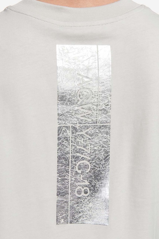 A-COLD-WALL* tricou din bumbac Foil Grid SS T-Shirt ACWMTS110 bej
