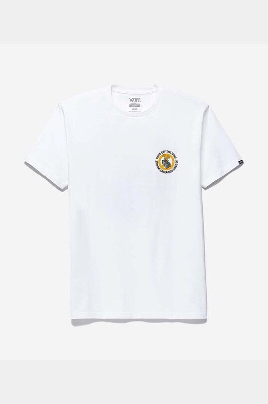 Vans t-shirt bawełniany Staying Grounded SS Tee biały VN00003FYB2