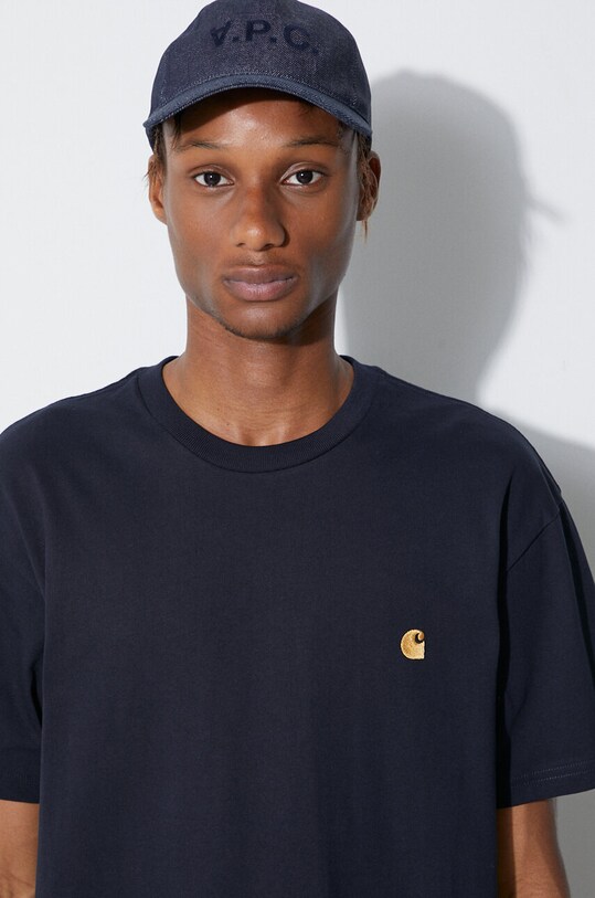 Carhartt WIP cotton T-shirt Chase I026391 navy