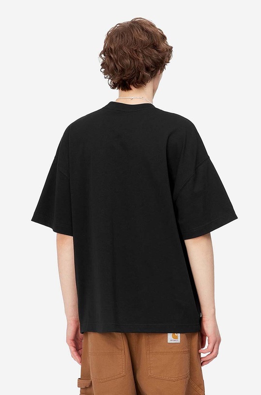 Odzież Carhartt WIP t-shirt bawełniany S/S Link Script T-Shirt I031373 czarny