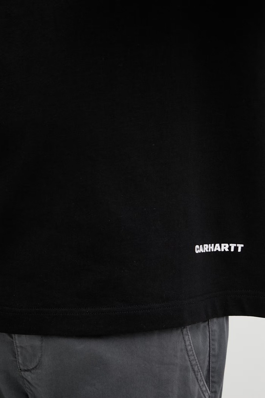 Carhartt WIP t-shirt bawełniany S/S Link Script T-Shirt czarny I031373