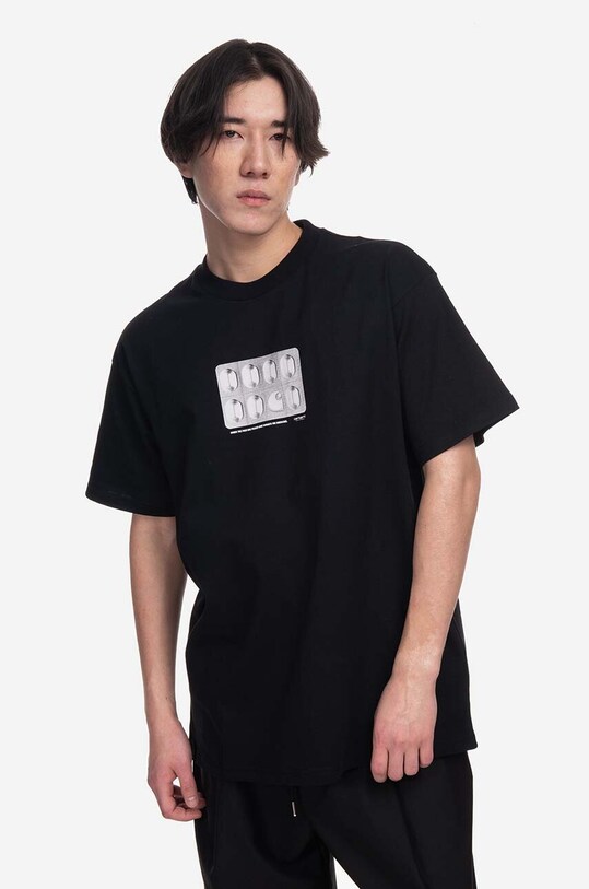 Carhartt WIP t-shirt bawełniany Pills nadruk czarny I031424