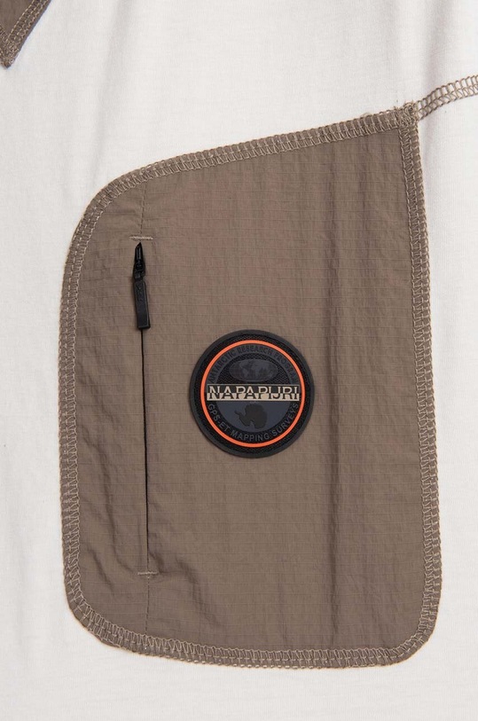 Bavlněné tričko Napapijri bílá NA4H2G.N1A
