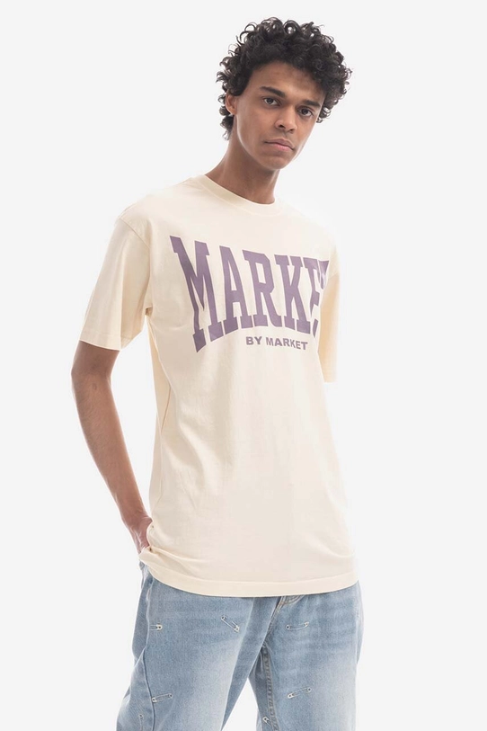 Market t-shirt in cotone 399001370 beige