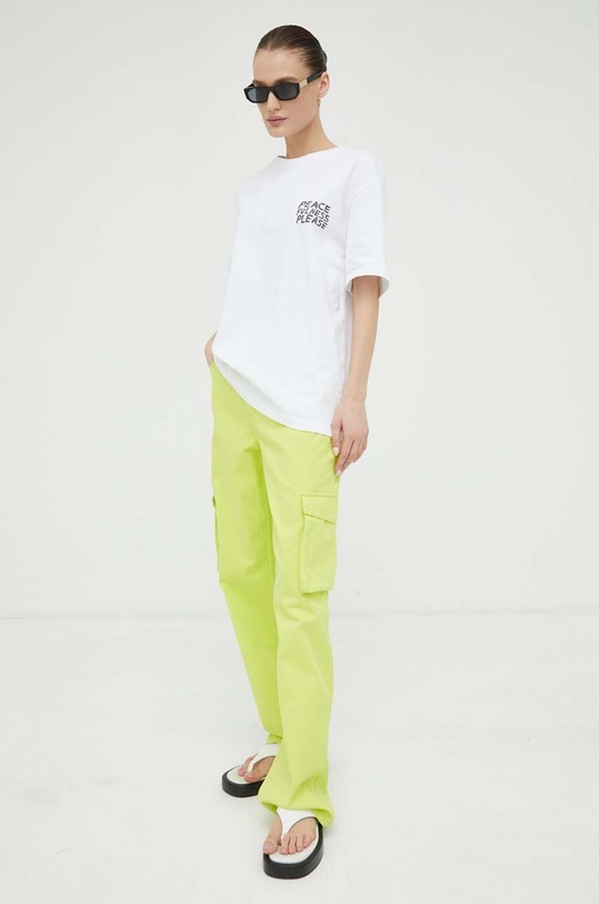 Ρούχα Βαμβακερό μπλουζάκι Samsoe Samsoe U23200002 λευκό