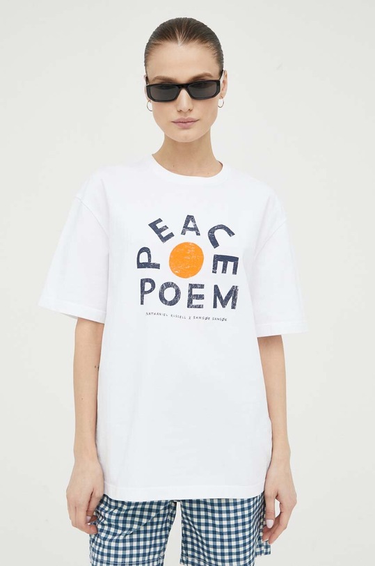 Odzież Samsoe Samsoe t-shirt bawełniany U23200002 biały