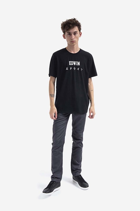 Edwin cotton T-shirt Single I025018.8967 black SS23