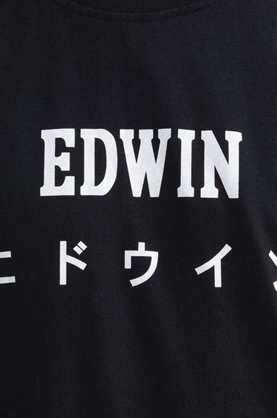 Edwin cotton T-shirt Single black I025018.8967