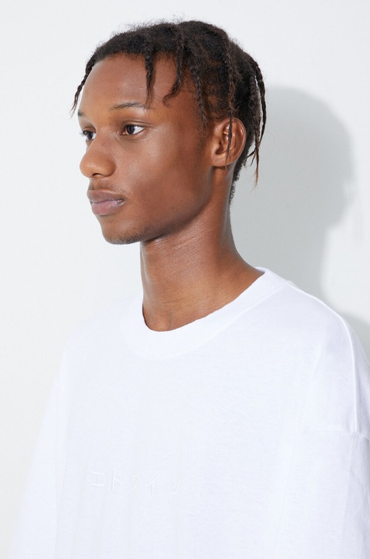 Bavlnené tričko Edwin biela I026745.UNGTT