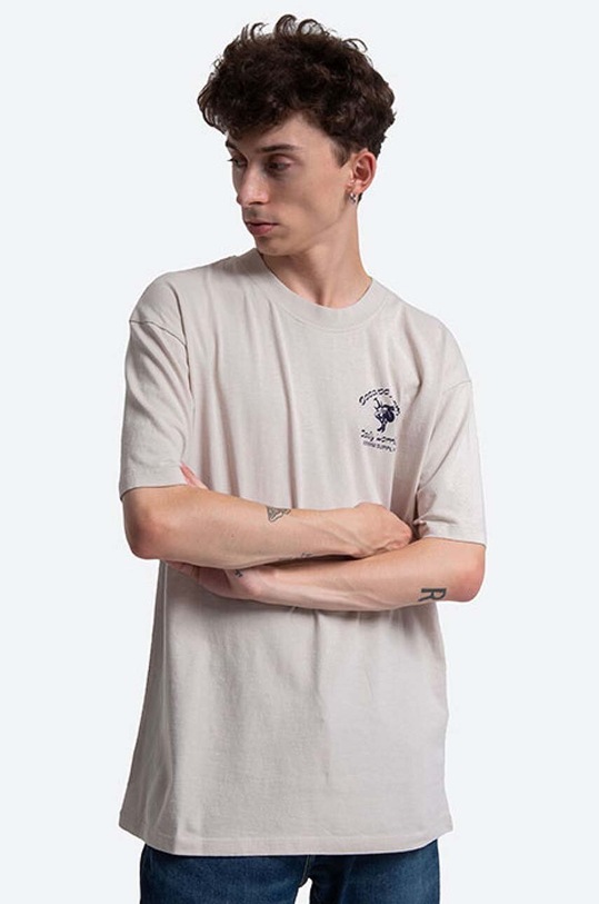 Edwin cotton T-shirt Keep It Surreal Ts cotton beige I029692.0N367