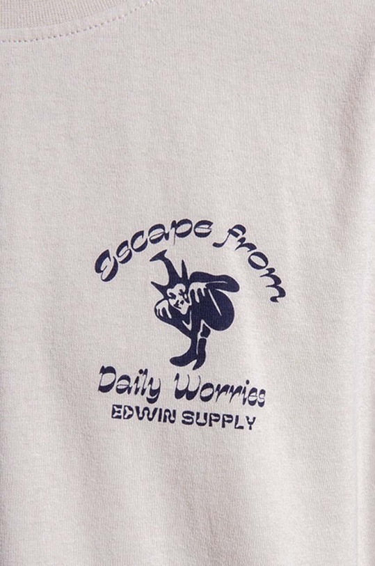 Edwin cotton T-shirt Keep It Surreal Ts beige I029692.0N367