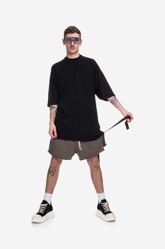 Bavlnené tričko Rick Owens DU01C6274.RN.BLACK čierna SS23