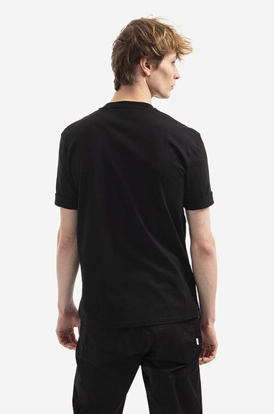 Clothing Neil Barett cotton T-shirt Flag Bolt BJT068S.S536S.1118 black